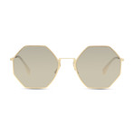 Fendi Unisex Sunglasses // Gold + Gray Ivory