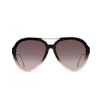 Fendi // Women's Sunglasses // Gray Pink + Brown