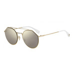Fendi Men's Sunglasses // Gold + Brown Gold