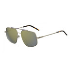 Fendi Men's Sunglasses // Gold + Gray Bronze Mirror