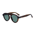Men's Sunglasses // Dark Havana + Green