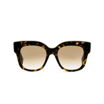 Fendi // Women's Sunglasses // Dark Havana + Brown Pink Gradient