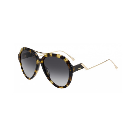 Fendi // Women's Sunglasses V2 // Dark Havana + Dark Gray Gradient