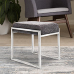 Luxe Collection // Velvet Stool (Gray)