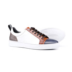 Pietro Low Top Sneakers // Deco Navy + Tan + Dark Brown (Euro: 47)