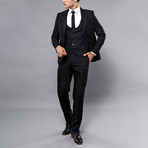 Jose 3-Piece Slim Fit Suit // Black (Euro: 48)