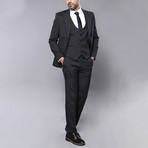 Jordan 3-Piece Slim Fit Suit // Black (Euro: 50)