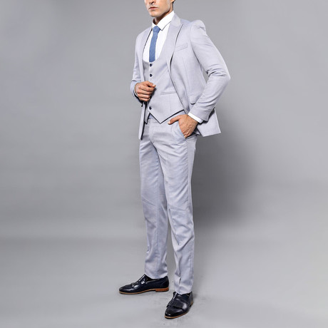 Tiago 3-Piece Slim Fit Suit // Cream (Euro: 52)