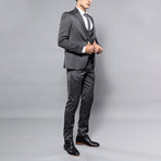 Theodore 3-Piece Slim Fit Suit // Smoke (Euro: 44)