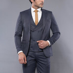 Cale 3-Piece Slim Fit Suit // Navy (Euro: 54)