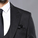 Jordan 3-Piece Slim Fit Suit // Black (Euro: 50)