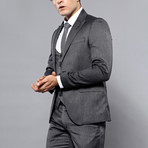 Theodore 3-Piece Slim Fit Suit // Smoke (Euro: 44)