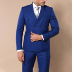Oliver 2-Piece Double Breasted Suit // Blue (Euro: 50)