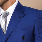 Oliver 2-Piece Double Breasted Suit // Blue (US: 38R)