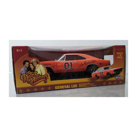 Dukes of Hazzard General Lee car Signed by Cast