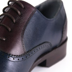 Arnold Shoe // Navy Blue + Burgundy (Euro: 40)