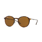 Unisex Oval Aviator Sunglasses // Silver + Tortoise + Brown