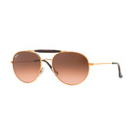 Unisex Aviator Sunglasses // Light Bronze + Brown