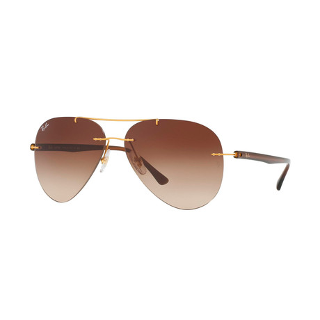 Men's Aviator Sunglasses // Brown