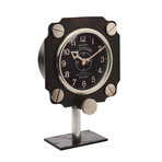 Altimeter Mantel Clock Black