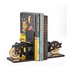 Motorcycle Bookends (Black)