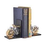 Motorcycle Bookends (Aluminum)