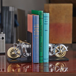 Motorcycle Bookends (Aluminum)
