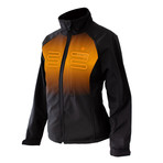 Sahara Women's 3 Zone Heated Jacket // Onyx (L)