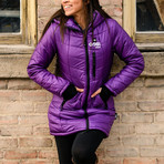 Victoria Women's 5 Zone Heated Puffer Coat // Plum (2XL)