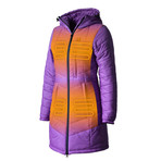 Victoria Women's 5 Zone Heated Puffer Coat // Plum (2XL)