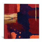 Brush Diptych Red I // Danilo de Alexandria (12"W x 12"H x 0.75"D)