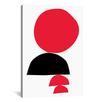 Stacked - Red & Black // The Maisey Design Shop (12"W x 18"H x 0.75"D)