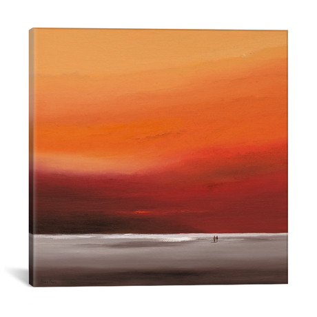 Attractive Red II // Hans Paus (12"W x 12"H x 0.75"D)