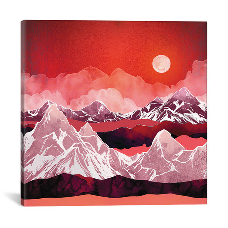 Scarlet Glow // SpaceFrog Designs (12"W x 12"H x 0.75"D)