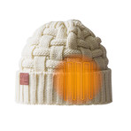 Crest Women's Heated Beanie // Cream