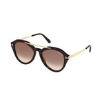 Tom Ford // Women's Lisa Sunglasses // Dark Havana + Mirrored Brown
