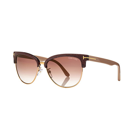 Women's Fany Sunglasses // Dark Brown + Mirrored Brown