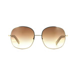 Women's Georgina Sunglasses // Shiny Rose Gold + Roviex Gradient