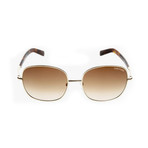 Women's Georgina Sunglasses // Shiny Rose Gold + Brown Gradient