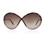 Women's Liora Sunglasses // Purple Havana + Brown Gradient