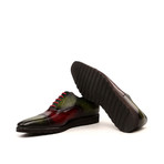 Tice Patina Oxford Shoes // Burgundy + Khaki (US: 8.5)