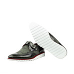 Jacques Single Monk Shoes // Camo Green + Black (US: 6.5)