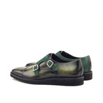 Dunstan Double Monk Shoes // Forest + Khaki (US: 9.5)
