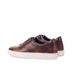 Vicenzo Top Sider Patina Sneaker // Khaki + Cognac (US: 8)