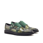 Dunstan Double Monk Shoes // Forest + Khaki (US: 8.5)