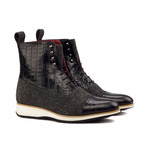 Ismay Balmoral Boots // Black + Flannel Green + Navy (US: 7.5)