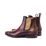 Utah Patina Chelsea Boots // Cognac + Burgundy (US: 6.5)