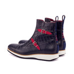 Jinos Octavian Boots // Black + Red (US: 7.5)