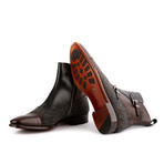 Dynasty Octavian Boots // Black + Brown (US: 11)