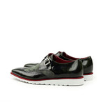 Jacques Single Monk Shoes // Camo Green + Black (US: 8.5)